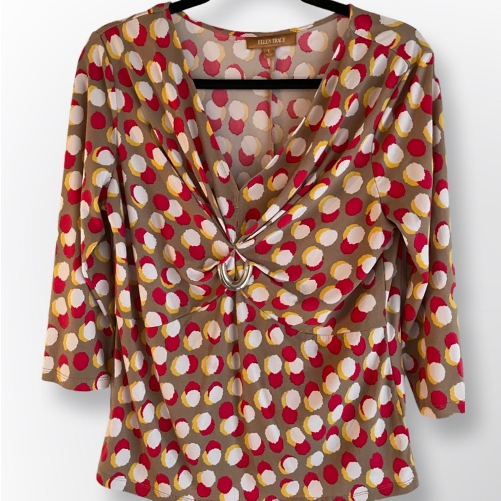 Ellen Tracy blouse, size Large, long sleeve